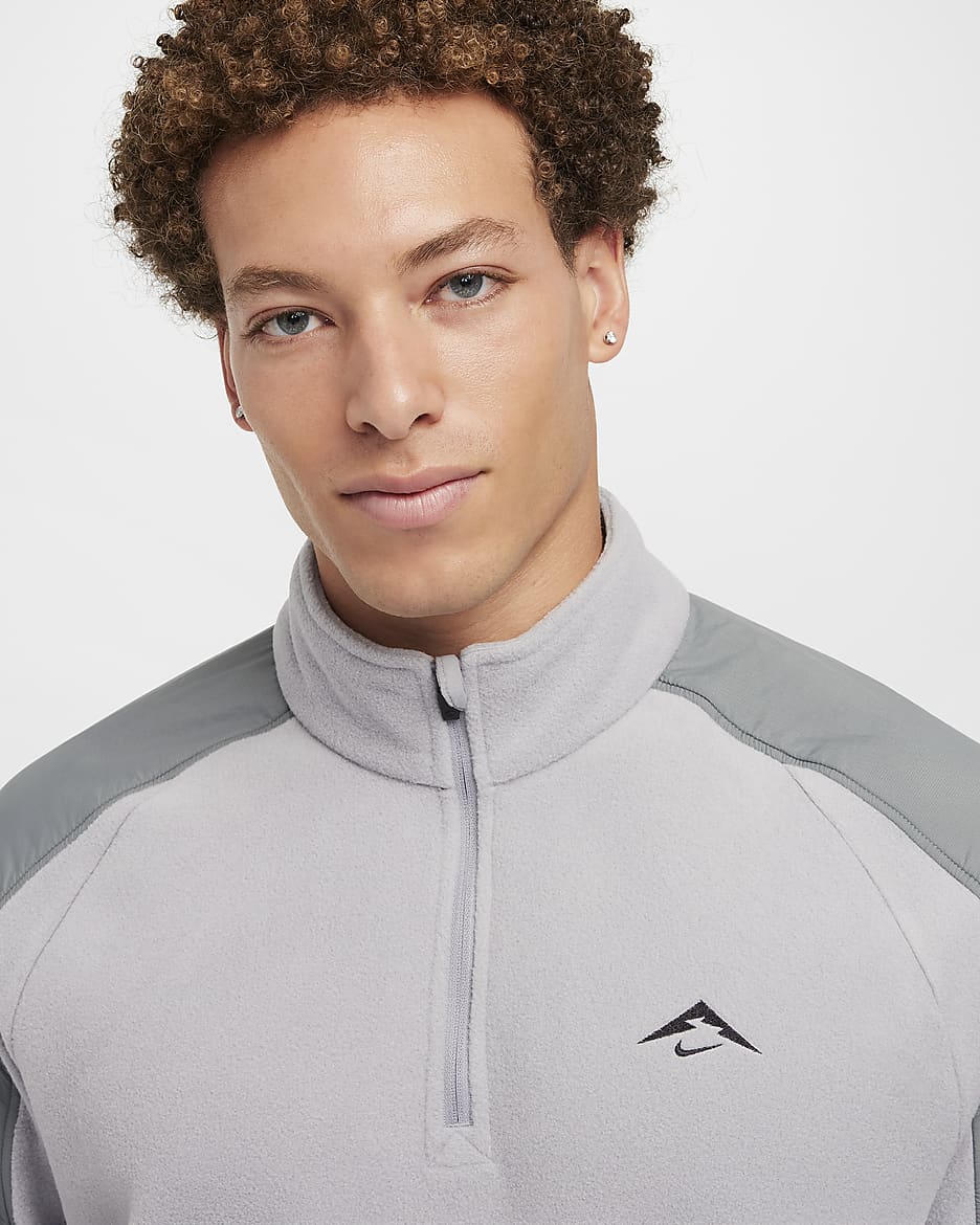 Nike Polartec Nike Trail Polartec 1/4-Zip Fleece Running Top HO24